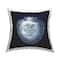 Stupell Industries Distressed Navy and White Sand Dollar Throw Pillow 18" x 18"